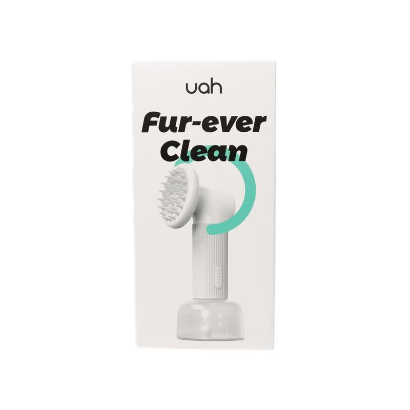 Uahpet Wireless Auto-Foaming Pet Bath Brush with Soap Dispenser - Effortless Lathering for Dogs and Cats