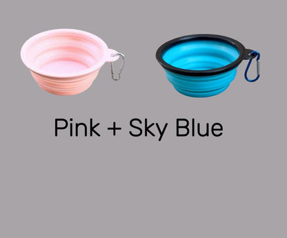 (2-PACK) Travel Dog Bowls- 12 FL OZ, Includes Six Bowls for Hydration and Comfort during Travel, Lightweight & Collapsible Design Toys