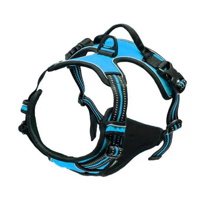 Heavy-Duty Reflective No-Pull Dog Harness with Front Clip and Control Handle 
