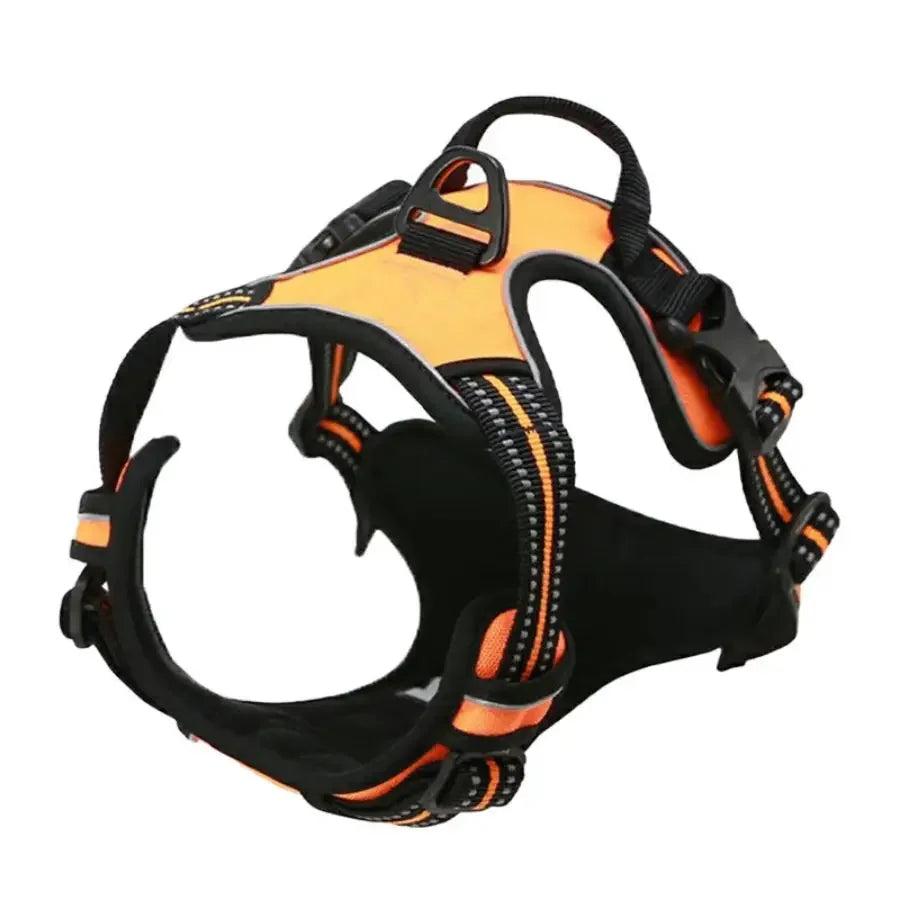 Heavy-Duty Reflective No-Pull Dog Harness with Front Clip and Control Handle 