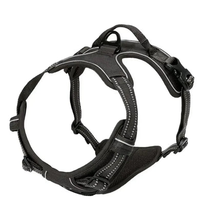 Heavy-Duty Reflective No-Pull Dog Harness with Front Clip and Control Handle 