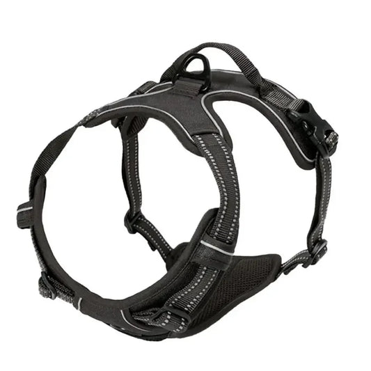 Heavy-Duty Reflective No-Pull Dog Harness with Front Clip and Control Handle 